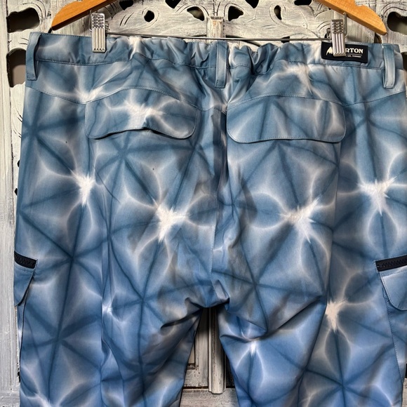 Burton Gloria Blue Dailola Shibori Snow Pants Size XL - Picture 13 of 16